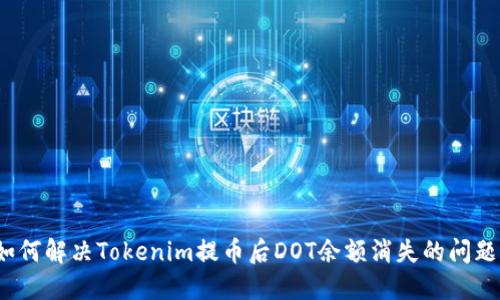 如何解决Tokenim提币后DOT余额消失的问题？